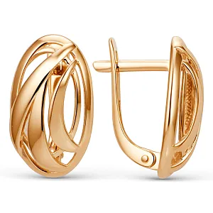 Серьги из красного золота