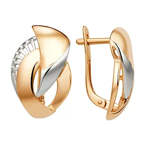 Серьги из красного золота