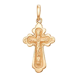 Крест из красного золота