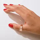 Кольцо печатка из красного золота