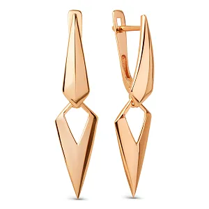 Серьги из красного золота