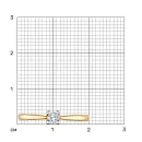 Кольцо из красного золота с бриллиантом