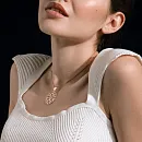 Подвеска из красного золота с фианитами