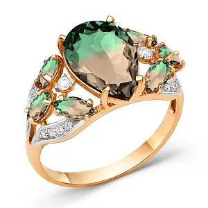 Кольцо из красного золота