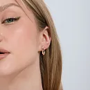 Серьги из красного золота с фианитами