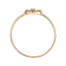 Кольцо из красного золота с бриллиантом