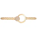 Браслет из красного золота с фианитами