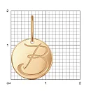 Подвеска из красного золота