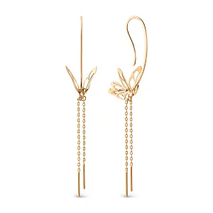 Серьги из красного золота