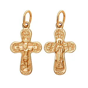 Крест из красного золота