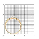 Кольцо из красного золота с бриллиантом