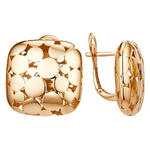 Серьги из красного золота
