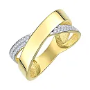 Кольцо из желтого золота с бриллиантами