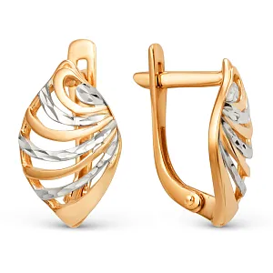 Серьги из красного золота