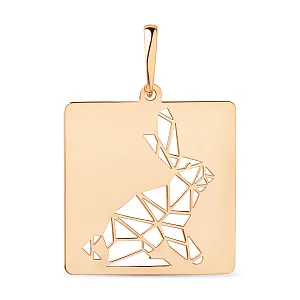 Подвеска из красного золота