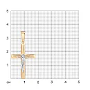 Крест из красного золота