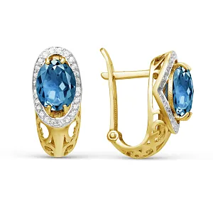 Серьги из желтого золота