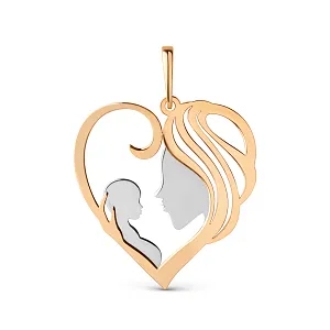 Подвеска из красного золота