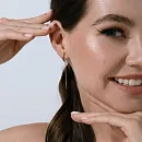 Серьги продевки из красного золота