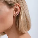 Серьги каффы из красного золота