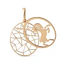Подвеска из красного золота
