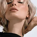 Серьги из красного золота с фианитами