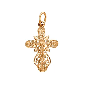 Крест из красного золота