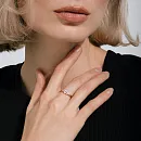 Кольцо из красного золота с фианитами