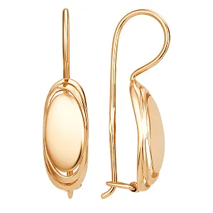 Серьги из красного золота