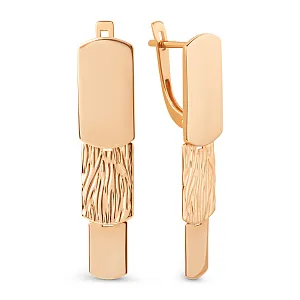 Серьги из красного золота