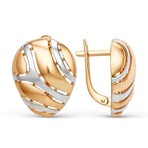 Серьги из красного золота