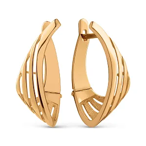 Серьги из красного золота