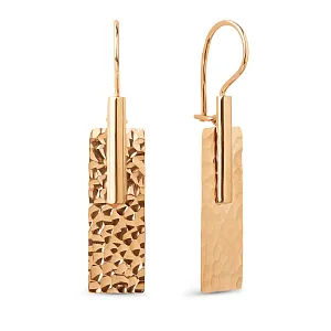 Серьги из красного золота