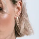 Серьги из красного золота с фианитами