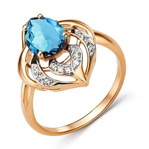 Кольцо из красного золота