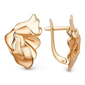 Серьги из красного золота