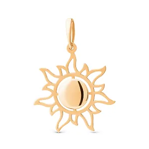 Подвеска из красного золота