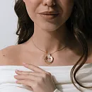 Подвеска из красного золота с фианитами