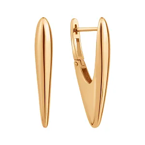 Серьги из красного золота