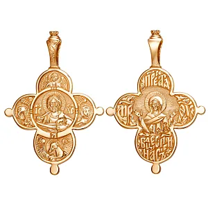 Крест из красного золота