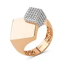 Кольцо из красного золота с фианитами