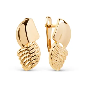 Серьги из красного золота