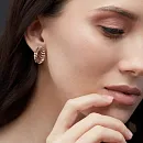 Серьги из красного золота