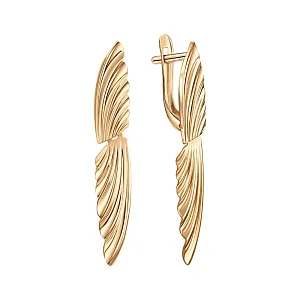 Серьги из красного золота