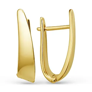 Серьги из желтого золота