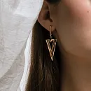 Серьги из красного золота