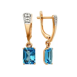 Серьги из красного золота