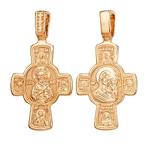 Крест из красного золота