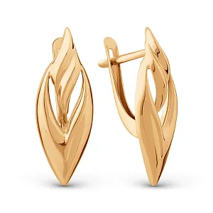 Серьги из красного золота