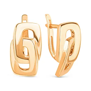 Серьги из красного золота